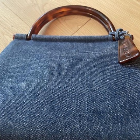 CHANEL Vintage Denim bag Hand bag Ex 240303N - Picture 1 of 3
